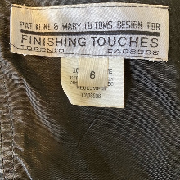 Vintage Y2K Finishing Touches Designer Sz 6 Satin Corset - Picture 6 of 7